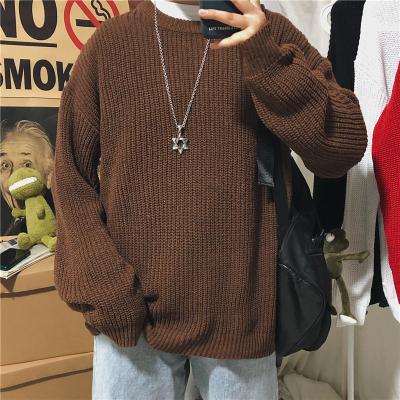 China Anti-wrinkle Men' clothing M-2XL men s fashion sweater retro wild Korean loose knitted casual warm sweaters men s for sale