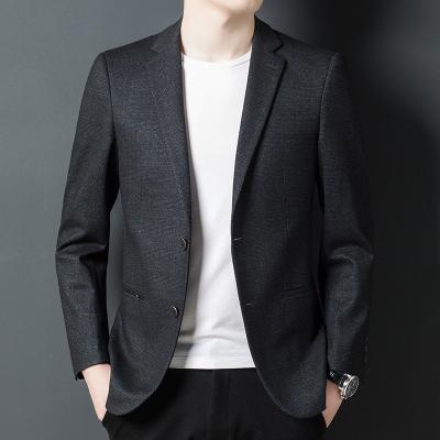 China Brand Casual Fashion Top Grade Designer Anti-Static New Italian Style Men Blazers Party Regular Suit Jacket Coat Men Clothing for sale