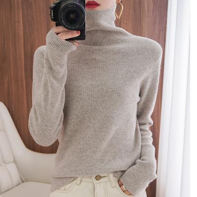 China Autumn Winter Cashmere Sweater Women's Wool Sustainable Women's Sweater; White Turtle Neck Sweater Sweater Women's Soft Cashmere Sweaters for sale