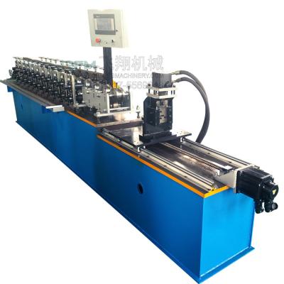 China Hydraulic Cut 0.6-1.2mm Galvanized Steel Omega Cap 3 Channel In One Roll Forming Machine for sale