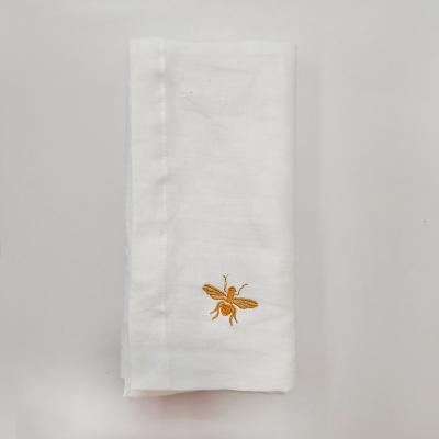 China Other border promotion price any color cocktail white embroidered linen tablecloths and napkins for sale