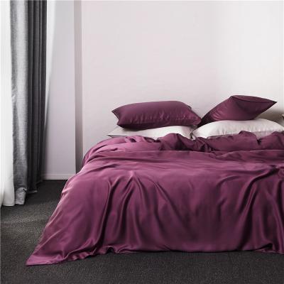 China 100% Customized Organic Bamboo Lyocell Solid Color Bedding Set Linens Comforter Bedding Set Viable for sale