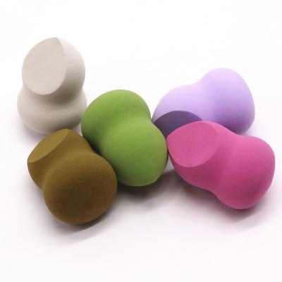 China Hotselling newcomers hydrophilic latex free squash washable cut shape puff polyurethane makeup maquiagem sponge esponja de maquiagem for sale