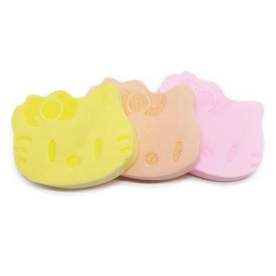 China PVA Kitty Pearl Beauty Cosmetics Makeup Clean Sponge Face Cleansing Powder Puff for sale