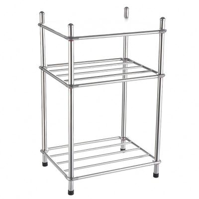 China Expandable Type Viable Metal Kitchen Storage Rack Microwave Oven Organizer Home and Kitchen 1-2 Layers Rack Shelf for sale