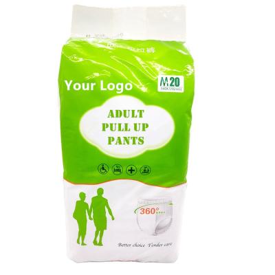 China Soft Disposable Diapers A Grade Adult Super Pull Absorbency Printed Adult Diaper Pants for sale