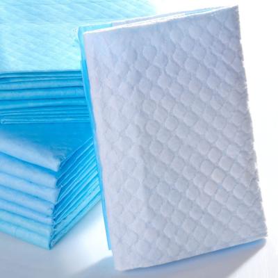 China Printed Adults Waterproof Care Under Mattress Wholesale Disposable Pee Pads Women For Men 80x180 Blue Underpads Incontinence Bed for sale