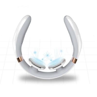 China Handheld Hot Selling Multifunctional Intelligent Remote Control Pulse Neck Led Massager for sale