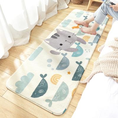 China New Design Washable Cartoon Floor Mats Living Room Bedroom Soft Pink Carpet And Blankets Rugs for sale