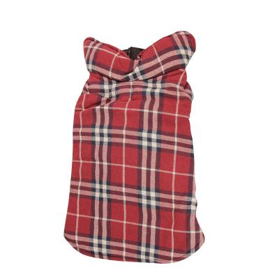 China Amazon Fashion Brand Plaid Dog Hoodie Large Sustainable Hot Selling Plain Pet Clothes Clothing for sale