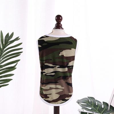 China Dog T-shirts Summer Dog Vest Sneaker Camouflage Camouflage Pet Clothes Pet Clothes for sale