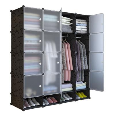 China Durable Eco-friendly Wholesale Portable Wardrobe Cabinet Clothes Organizer No-Woven Fabric Storage Shelf for sale