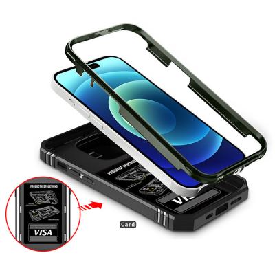 China Shockproof Shockproof Kickstand Phone Case 12ft. Drop Tested Protective Cover Compatible for Iphone 15 Pro Max Case Shock Absorption Armor for sale