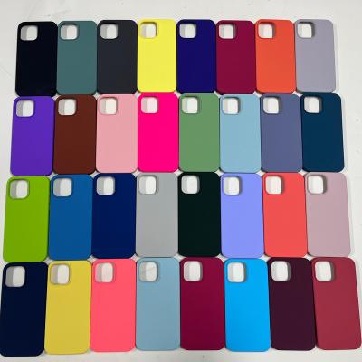 China Shockproof Wholesale Factory Liquid Silicone Phone Case Soft Colorful TPU Silicone Case For iPhone 13 12 11 8 7 6 XS XR Mini Pro Max for sale