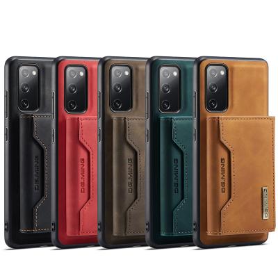 China Shockproof Magnetic Detachable Leather Wallet Cell Phone Case Mobile Phone Bags And Cases For Samsung Galaxy S20 Fe Case for sale