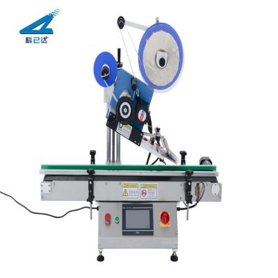 China Food Food Can Label Machine Vertical Flatbed Bottle Labeling Machine Cards Labels Bags Labeling Machine for sale