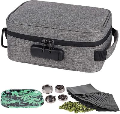 China Custom Multifunctional Odorless Carbon Lined Smell Proof Stash Bag Travel Storage Case Smell Proof Bag For Weed for sale