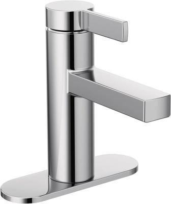 China Metered Faucets One-Handle Single Hole Bathroom Faucet with Chrome for sale