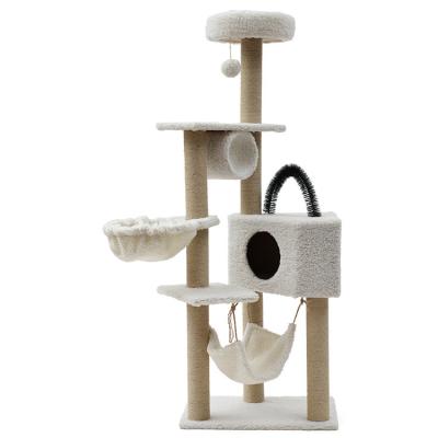 China Factory Direct Sales Sustainable Distribution Scratching Board Garbage Cat Climbing Frame Tree Toys for sale