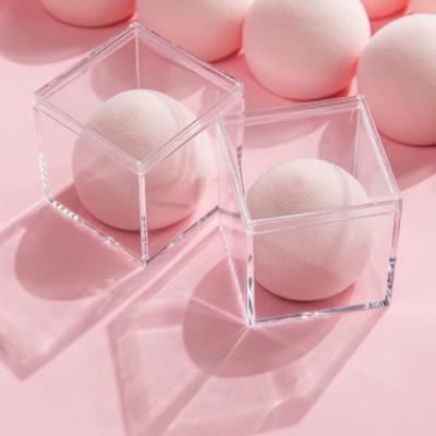 China Blending Sponge Spins Bigger Factory Price MINI Peach Marshmallow Makeup Sponge Custom Hot On Amazon Simple Packaging Mochi Pink Blender Sponge Private Label for sale