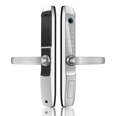 China Tuya WIFI App High Security Fingerprint Door Lock Aluminum Bridge Home Biometric Smart Cut-off Lock Aluminum Hotel Apartments for sale