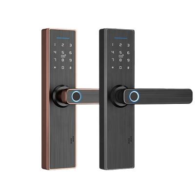 China Factory Sale Fingerprint Door Lock Tuya/TT Fingerprint Hotel Lock Remote Smart Handle Lock/Smart Home Security Hotel Lock X1 for sale