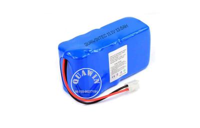 China OEM Li-ion 18650 11.1V 9600mAh lithium battery Packs with UL,CE,IEC certificates for sale