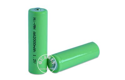 China NiMH AA environmental 1.2V 2000 mAh 1S1P Cordless Phone Cylindrical Batteries for sale