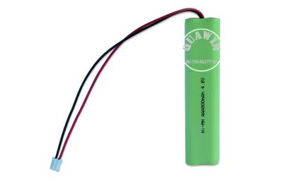 China AAA Cylindrical 4S1P Nimh Battery Pack 800mAh 4.8V 0.08A Charging Current for sale