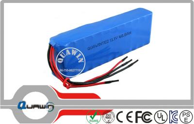 China Electric Lithium Battery Packs 11.1V 40800mah constant voltage for sale