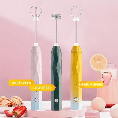 China Hot Selling HOBASIS Electric Milk Frother Modern Multifunctional Custom Color Handheld Foam Maker for Kitchen for sale