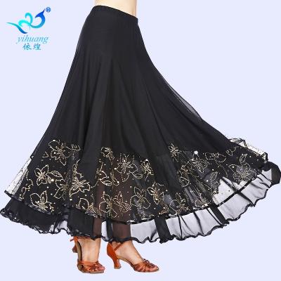 China Modern Flower Patterns Ballroom Dance Competition Dresses Skirt Adults Standard Ballroom Dress for sale