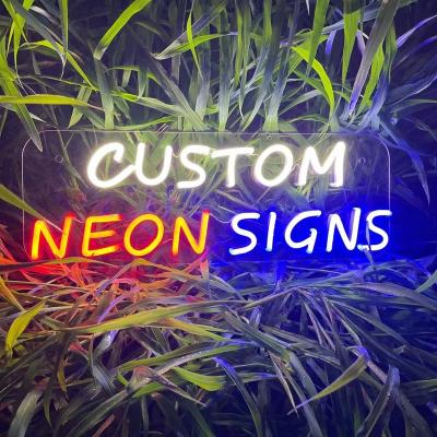 China Light Office Text Solar Wave Small Custom Neon Signs Co Wedding Acrylic Skull Led Sign for sale