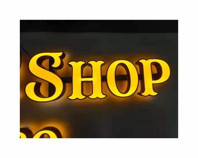 China Outdoor Retail Shop Store Front Signs Acrylic 3D Channel Letters Signage Front Lit Led Logo Letter Signs for sale