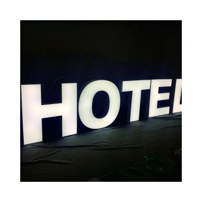 China Powder Coated Color Wholesale Customized Large Outdoor LED Letters Channel Letters Monument Signs Building External Illuminated Signs for sale