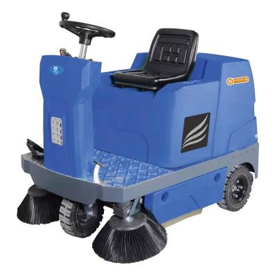 China Hotels Best Design Popular Product Battery Powered Ride-On Price Leaf Road Asphalt Broom Cleaning Machine Industrial Sweeper for sale