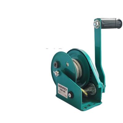 China Construction material shops hand winch with two way self-locking manual brake winch 1200lb 1800lb 2600lb 5 | 30Meter for goods lifting lowering for sale