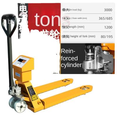 China Garment Shops Hot Sale Weigh Scale Hand Pallet Truck for sale