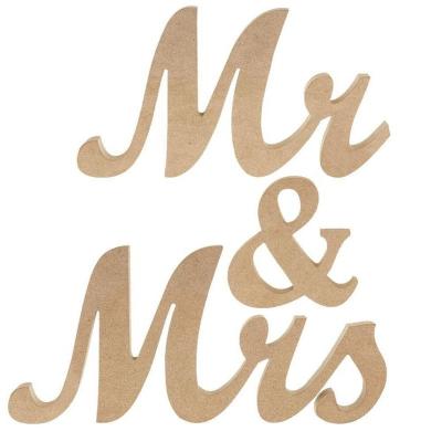 China Mr. from Europe and Mrs. Sign Rustic Mr and Mrs. Wooden Letters Wedding Signs for Wedding Table, Party Table, Senior Dinner for sale