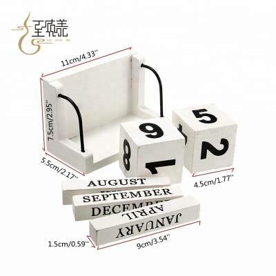 China Perpetual Table Personalized Wooden Calendar Eco-Friendly Moderate Prices for sale