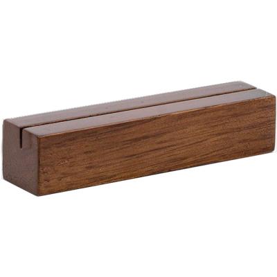 China Rustic Walnut Wooden Table Stand Table Holders for Wedding Table Number Signs for sale