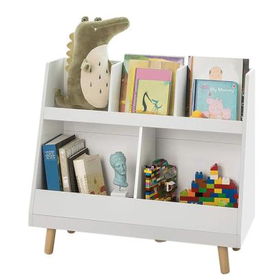 China Modern Traditional Kids Storage Unit Design with 5 Compartments Kids Storage Bookcase Shelf Storage Display for sale