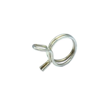 China Custom Steel Wire Spring Line Double Coil Light Load Steel Collars Clips Manufacturer for sale