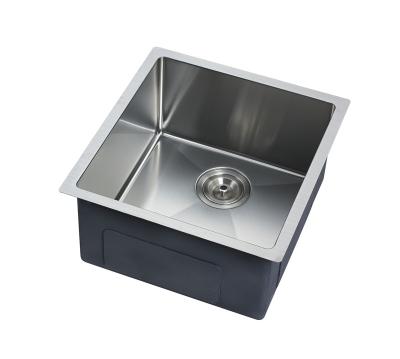 China Without Faucet Cupc Certified 304 Stainless Steel Single Bowl Handmade Kitchen Sink for sale