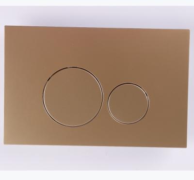 China Double Press Gold Concealed Toilet Water Tank Wall Mounted Double-Press Button Flush Panel for sale