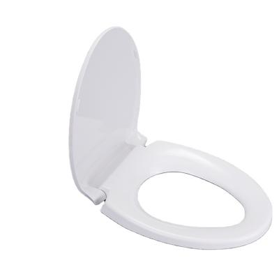 China Wholesale Custom Clean Easy Clean Pure White Universal Soft Close Concealed Cistern PP Quick Release Toilet Lid Cover for sale