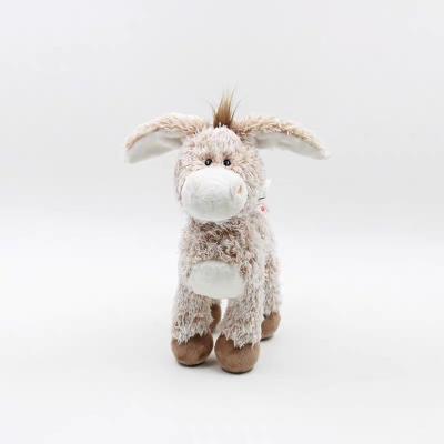 China Wholesale Eco-Friendly Material Stuffed Kawaii Realistic Soft Donkey Wild Animals Soft Toys For Baby Kids for sale