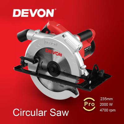 China Wood Saw DEVON 235mm Base Cutter Electric Motor Power Aluminum Circular Saw Machine for sale