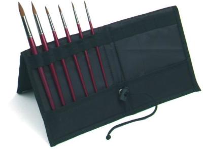 China 16 * 34cm Paint Brush Wallet Artist Portfolio Case For Air Painters for sale