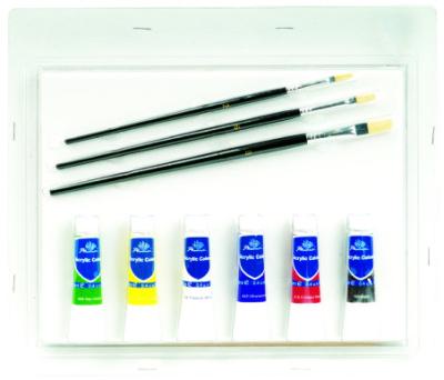 China Complete Toddler Watercolor Art Set , Personalized Artist Box Set 11pcs for sale